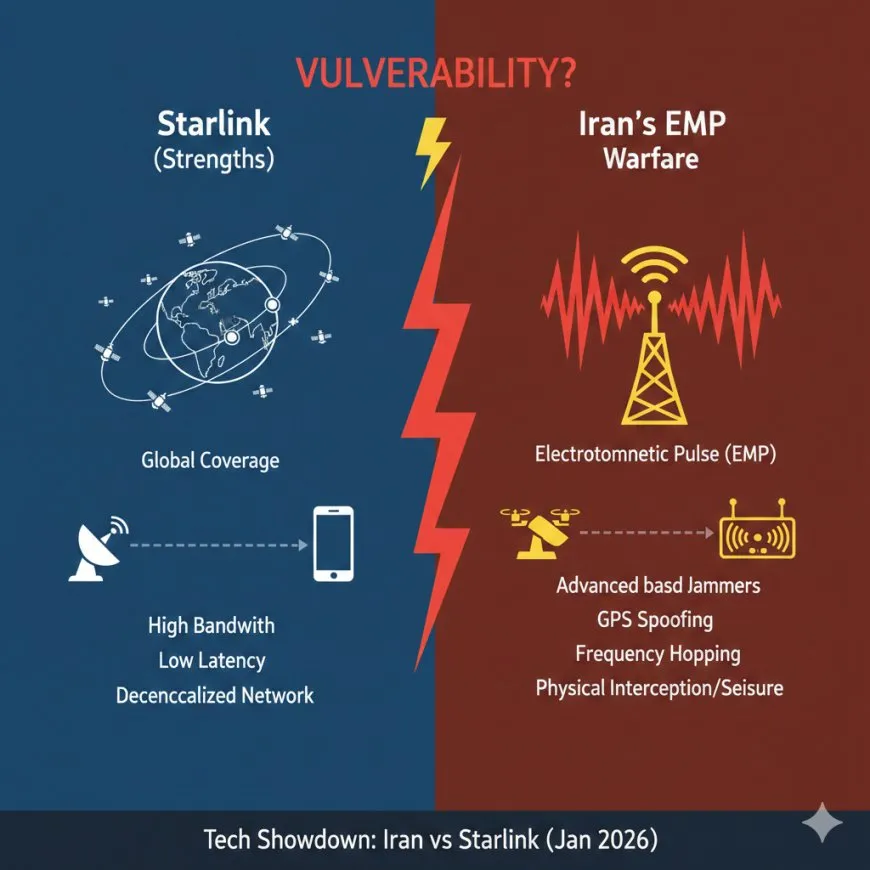 ايران تحيد منظومة "ستارلينك" عبر حرب كهرومغناطيسية متطورة
