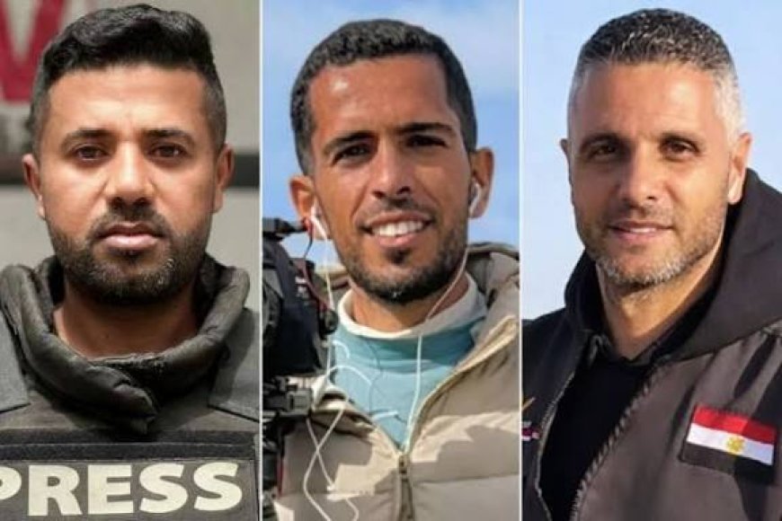 استشهاد 3 صحفيين باستهداف إسرائيلي لسيارة إغاثة مصرية بغزة