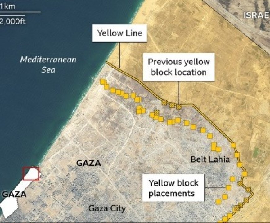 الاحتلال يستمر بتحريك "الخط الأصفر" داخل أحياء غزة ويزيد المساحات التي يحتلها