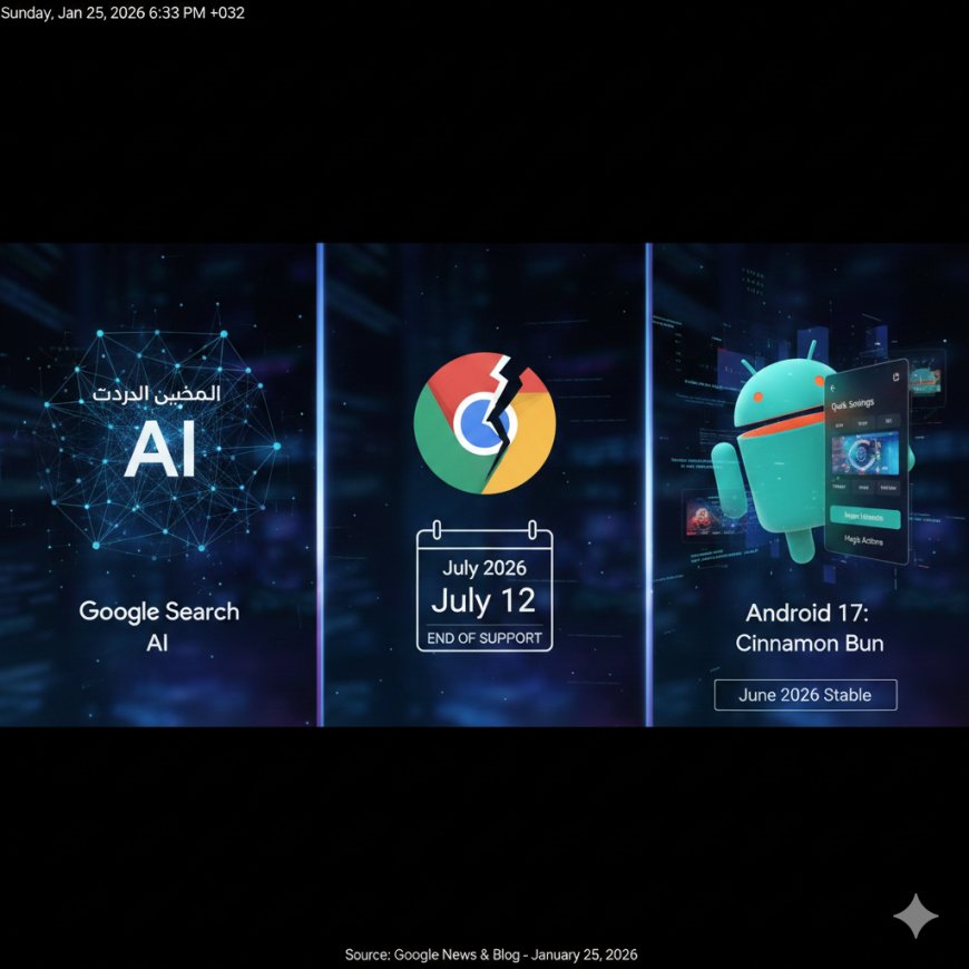 تفاصيل تحديثات جوجل 2026: تغييرات البحث، كروم، وأندرويد 17