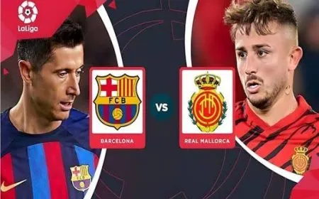 نتيجة مباراة برشلونة ومايوركا اليوم: البارسا يكتسح بثلاثية