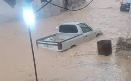 فيضانات سوريا: سيول جارفة تغرق ريف جسر الشغور وتحاصر العائلات