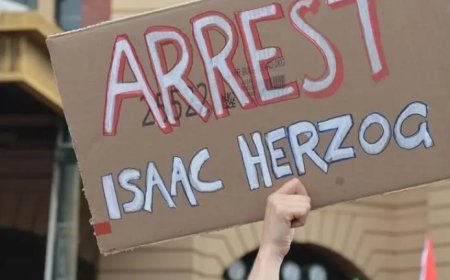 احتجاجات في أستراليا ضد زيارة الرئيس الإسرائيلي هرتسوغ