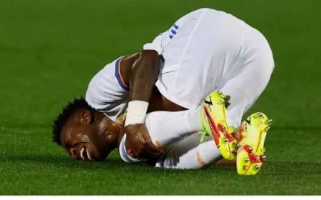 إصابة مقلقة لفينيسيوس جونيور في تدريبات ريال مدريد