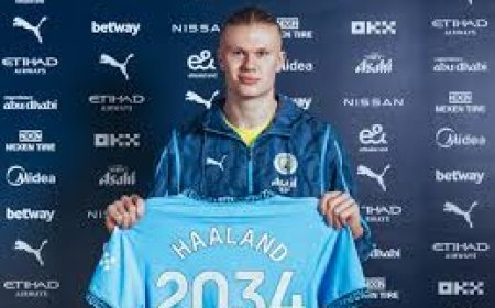 مانشستر سيتي يعلن تجديد عقد هالاند براتب خيالي