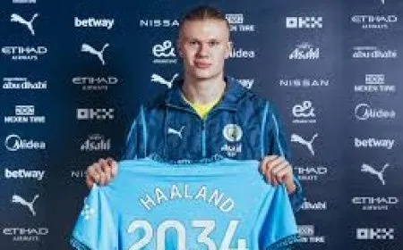 مانشستر سيتي يعلن تجديد عقد هالاند براتب خيالي