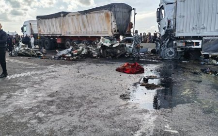 حادث طريق المنصورة بنها المروع في أول أيام رمضان بمصر