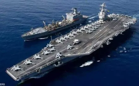 أضخم حاملة طائرات في العالم جيرالد فورد ترسو في حيفا