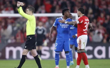 فينيسيوس يتعرض للعنصرية في كأس أبطال أوروبا وريال مدريد يدرس الانسحاب