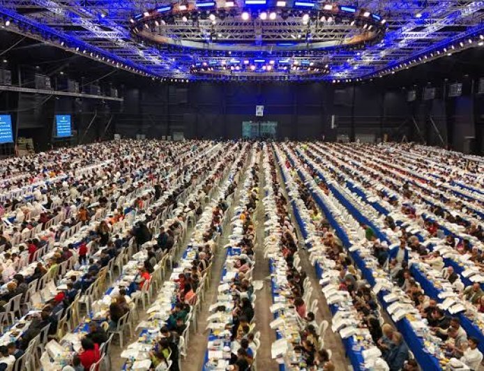 اكبر مائدة إفطار في بيروت 2026 تدخل موسوعة غينيس