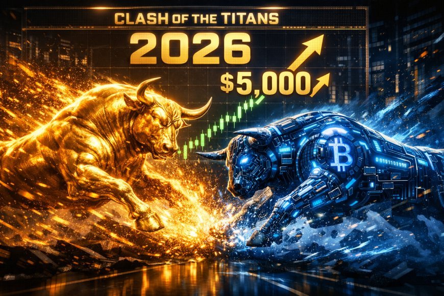 صراع الجبابرة 2026: الذهب يتفوق على البيتكوين في رحلة الـ 5000 دولار
