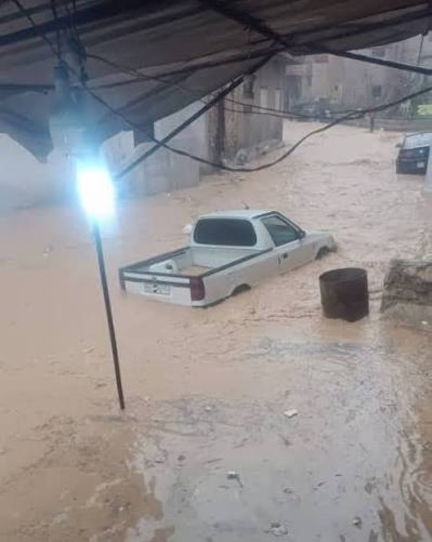 فيضانات سوريا: سيول جارفة تغرق ريف جسر الشغور وتحاصر العائلات