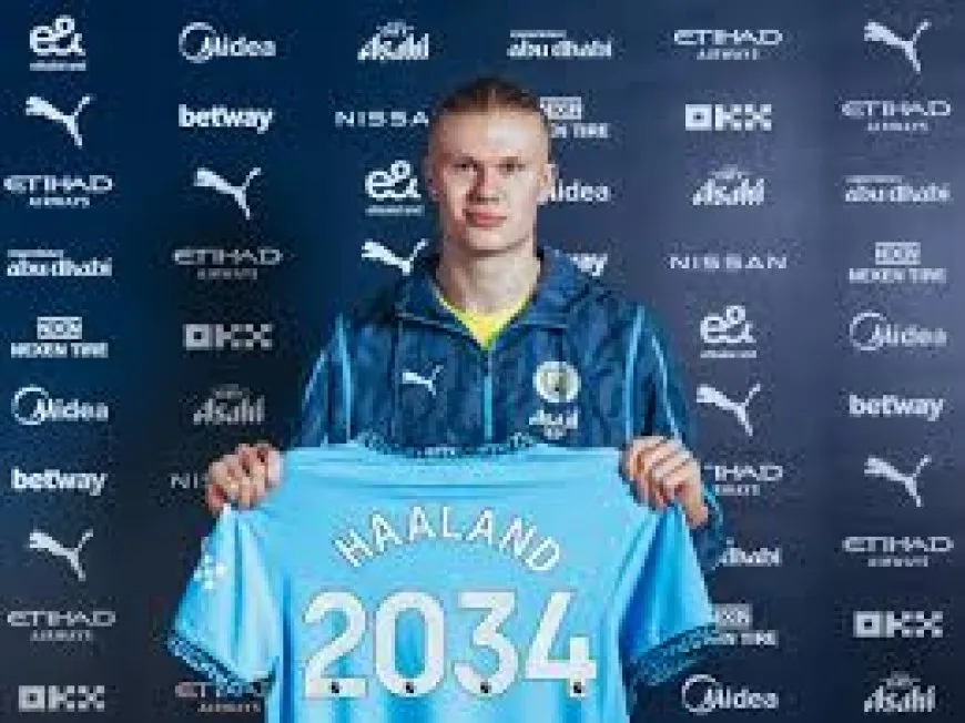 مانشستر سيتي يعلن تجديد عقد هالاند براتب خيالي