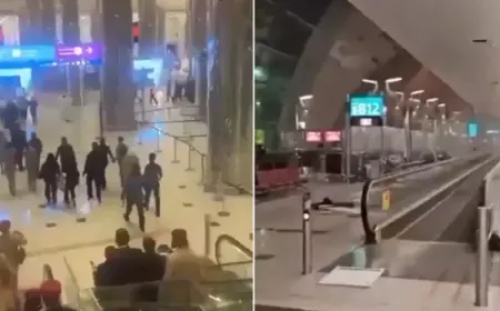 مسيرة إيرانية تستهدف مطار دبي الدولي .. فيديو