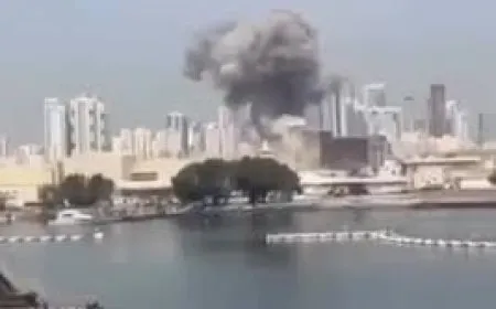 دبي الان.. انفجارات في سماء دبي والدفاع الجوي يحاول التصدي  للصواريخ الايرانية