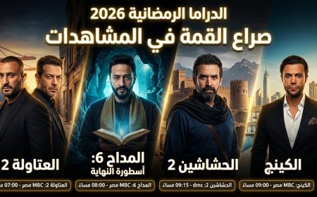 الدراما الرمضانية 2026 صراع القمة في المشاهدات وقائمة المواعيد