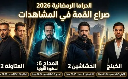 الدراما الرمضانية 2026 صراع القمة في المشاهدات وقائمة المواعيد