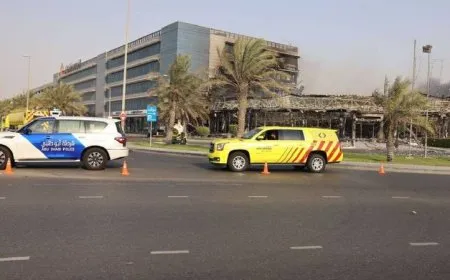حريق مصفح أبوظبي: السيطرة على حريق خزانات وقود نتيجة طائرة مسيرة