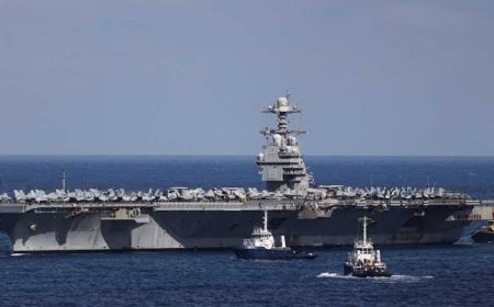 حاملة الطائرات جيرالد فورد تتجه إلى البحر الأحمر وتوقعات بتصعيد يمني