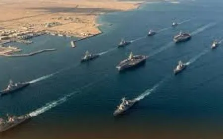 حريق قاعدة الأسطول الخامس في البحرين جراء هجوم إيراني