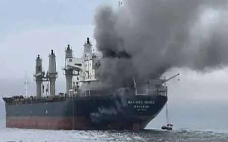 انفجارات ميناء صلالة واستهداف سفينة شحن في مضيق هرمز