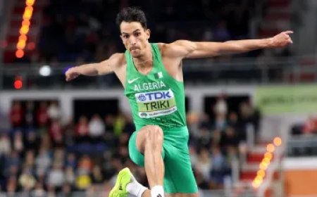 جزائري يحصد برونزية الوثب الثلاثي في بطولة العالم لألعاب القوى 2026