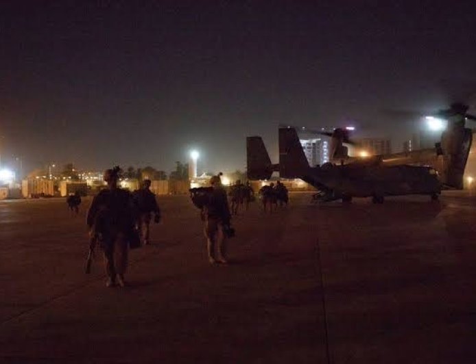 استهداف الجناح العسكري الأمريكي في مطار بغداد الدولي