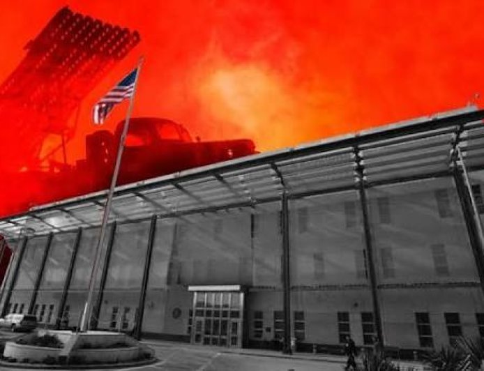 استهداف السفارة الأمريكية في بغداد بصواريخ كاتيوشا