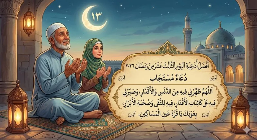 أفضل أدعية اليوم الثالث عشر من رمضان 2026.. دعاء المستجاب