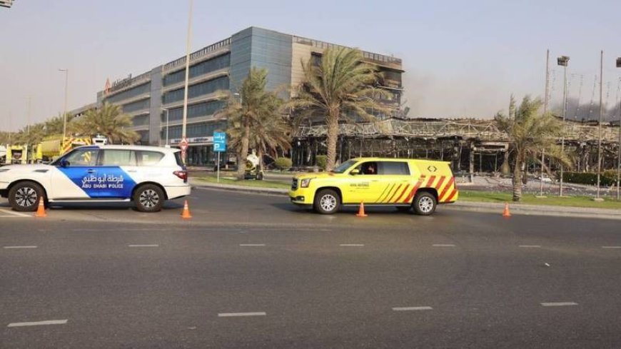 حريق مصفح أبوظبي: السيطرة على حريق خزانات وقود نتيجة طائرة مسيرة