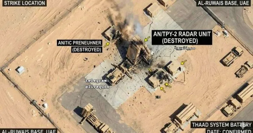 تدمير رادار منظومة ثاد في قاعدة السلطي بالأردن بصور الأقمار الصناعية