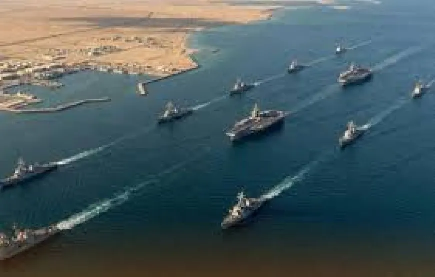 حريق قاعدة الأسطول الخامس في البحرين جراء هجوم إيراني