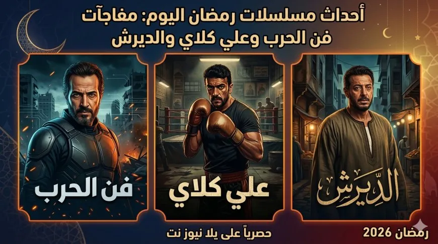 أحداث مسلسلات رمضان اليوم: مفاجآت فن الحرب وعلي كلاي والديرش