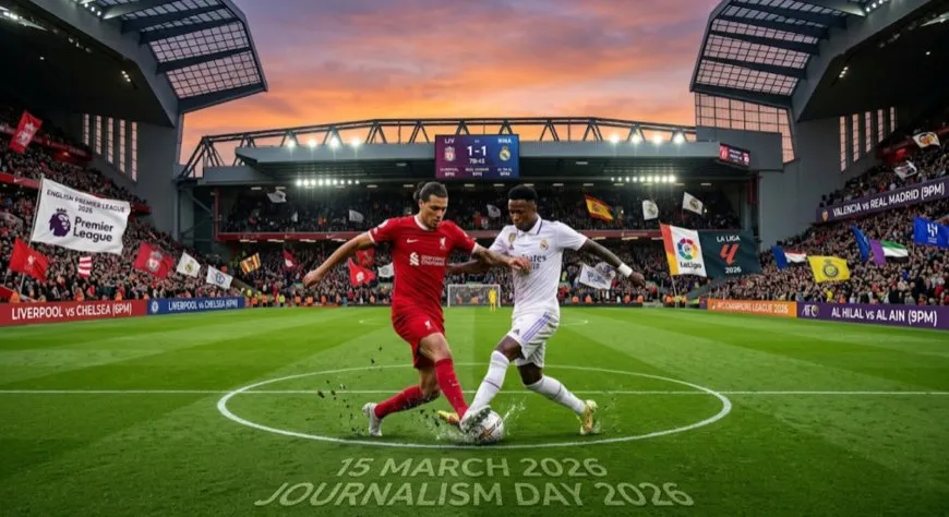 مباريات اليوم 15 مارس 2026 والقنوات الناقلة في الدوريات الكبرى