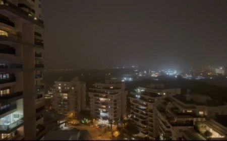 فيديو.. صاروخ إيراني يضرب وسط إسرائيل وأكثر من 5 ملايين بالملاجئ