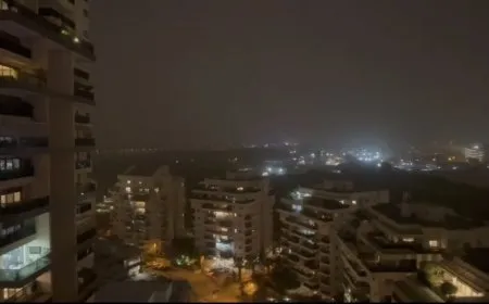 فيديو.. صاروخ إيراني يضرب وسط إسرائيل وأكثر من 5 ملايين بالملاجئ