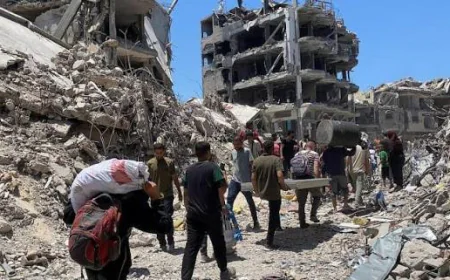 إرتقاء 3 فلسطينيين في قصف إسرائيلي استهدف منطقة المزرعة بدير البلح