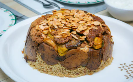 مقلوبة فلسطينية بالدجاج