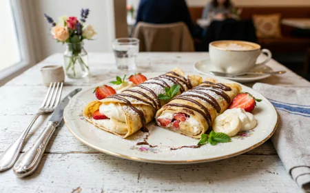 طريقة عمل الكريب بالكريمة والفواكه