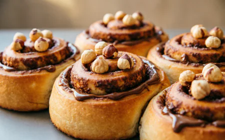 طريقة عمل السينابون بالنوتيلا