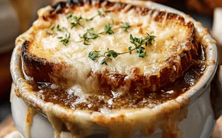 طريقة تحضير شوربة البصل بالجبنة