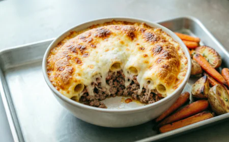 طريقة عمل البشاميل باللحمة المفرومة