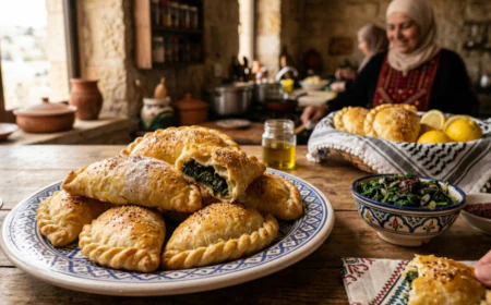 تحضير أقراص السبانخ الفلسطينية الأصلية بعجينة قطنية وهشة