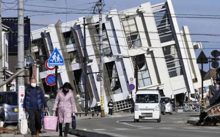 اليابان تحذر من زيادة طفيفة في خطر حدوث 'زلزال هائل' بعد هزة بقوة 7.7 درجة