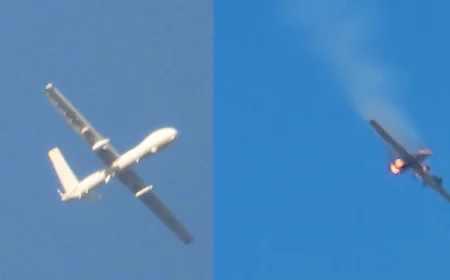 حزب الله يسقط مسيرة هرمس 900 إسرائيلية بصاروخ أرض جو جنوبي لبنان