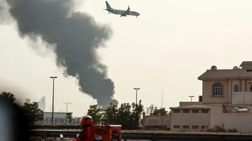 وفاة مصري وإصابة 4 في حريق منشآت حبشان للغاز بأبوظبي إثر سقوط شظايا