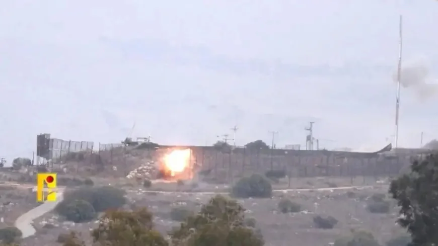 حزب الله يستهدف آلية عسكرية في الطيبة بمحلقة انقضاضية