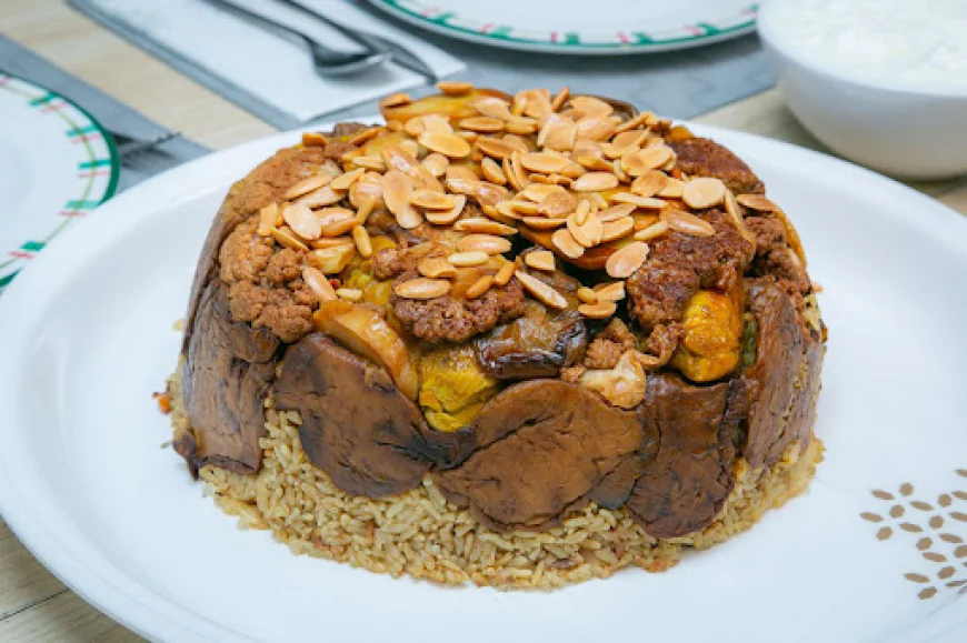 مقلوبة فلسطينية بالدجاج