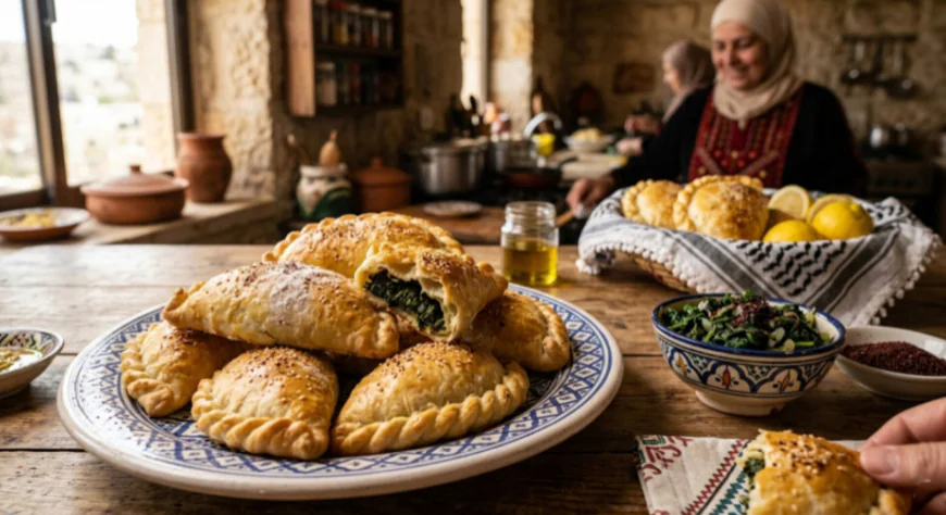 تحضير أقراص السبانخ الفلسطينية الأصلية بعجينة قطنية وهشة