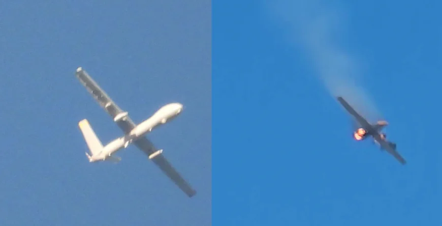 حزب الله يسقط مسيرة هرمس 900 إسرائيلية بصاروخ أرض جو جنوبي لبنان